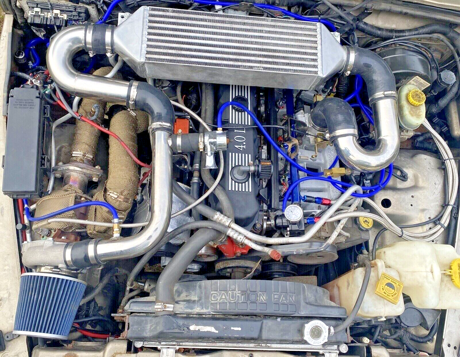 FOR Jeep Wrangler 91-99 Stage 2 TJ TURBO KIT TURBOCHARGER 4X4 4.0L 6 CYLINDER