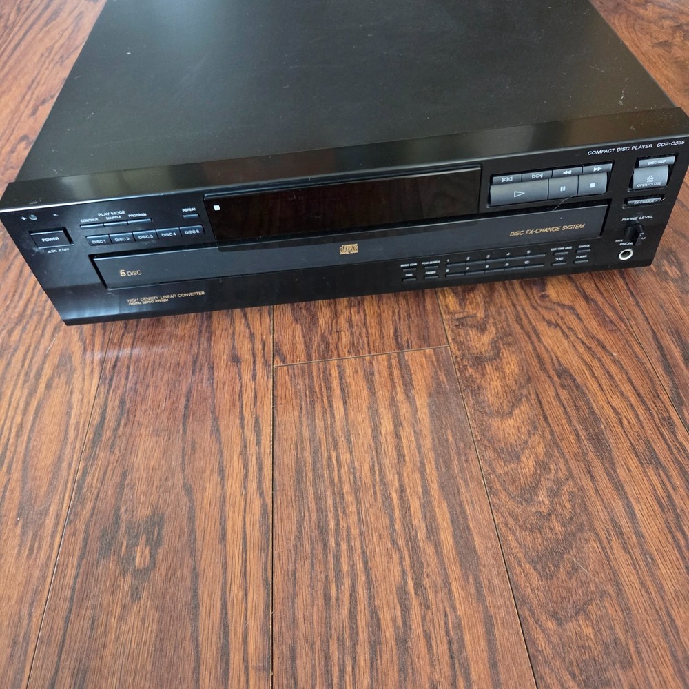 Sony CDP-C335 Compact 5 Disc CD Player - Tested Working