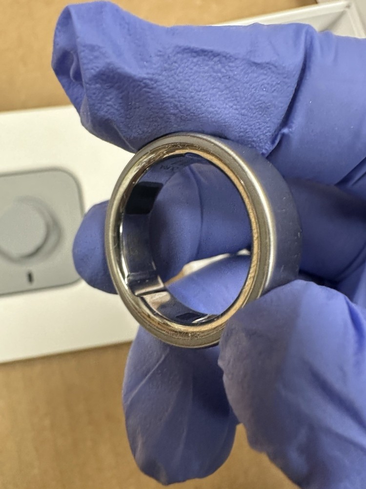 Oura Ring 4 BRUSHED SILVER Bluetooth Activity Tracker Size 11