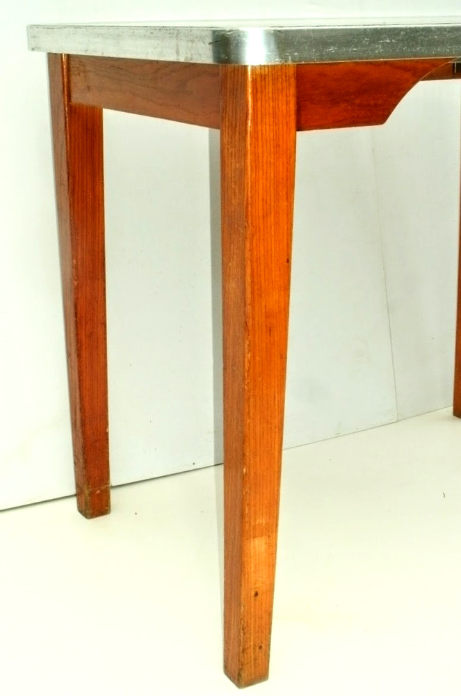 Vintage Industrial Oak Desk Table