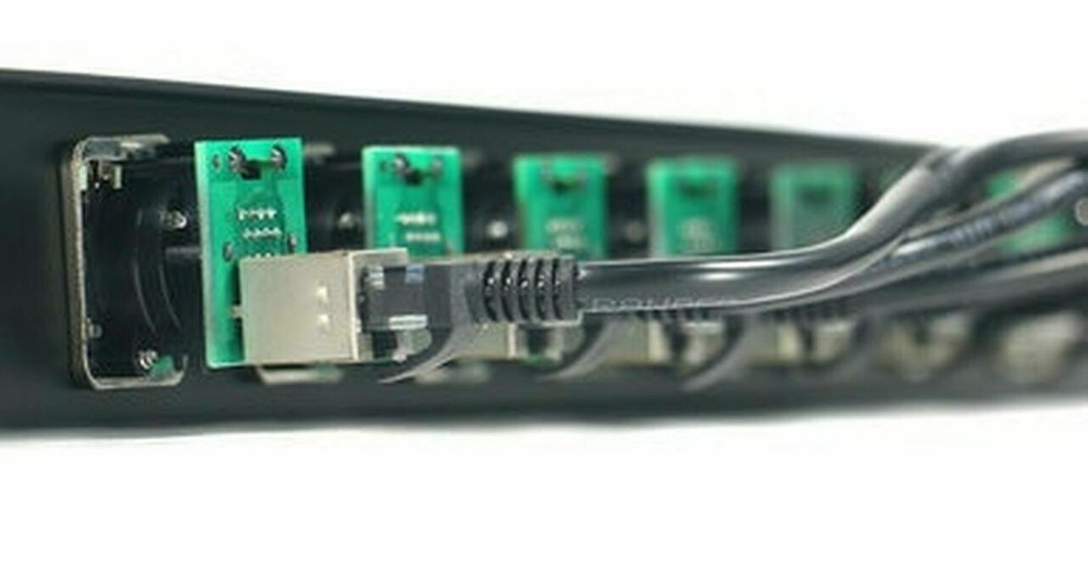 1 space Ethernet Breakout Panel w/8 RJ45 Ethercon Jack Connectors