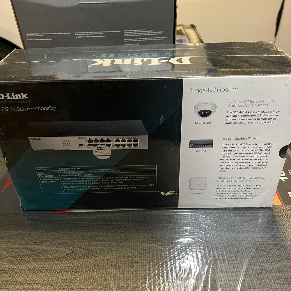 D-Link 16-Port Gigabit Unmanaged Rackmount Switch