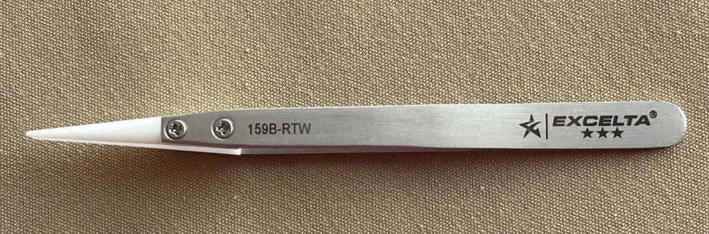 EXCELTA 159B-RTW PRECISION TWEEZERS w. replaceable tips - NEW