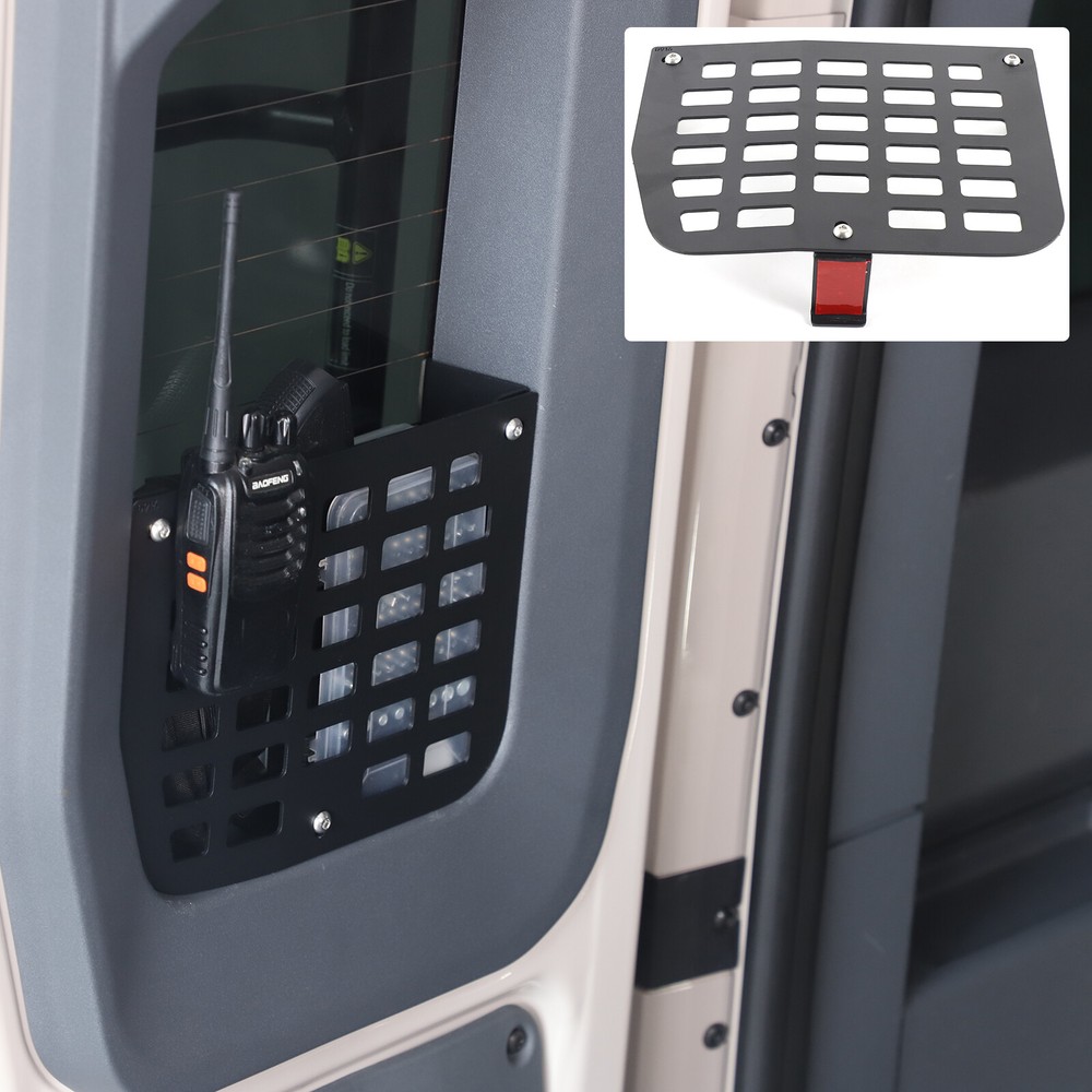 Tailgate Left Side Window Storage Fence Molle Panel Rack For INEOS Grenadier 20+