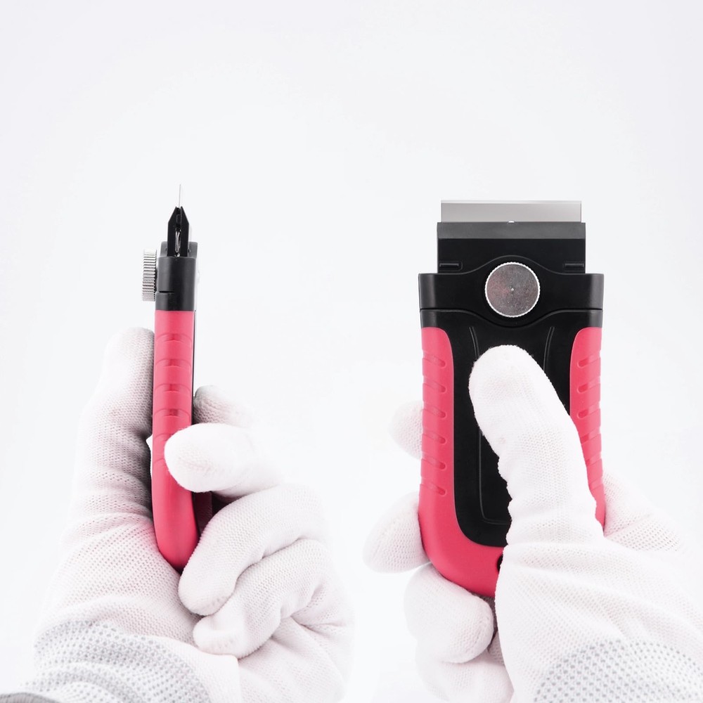 Gomake Razor Blade Scraper Tool with Blade Storage Container, Glass Cooktop S...