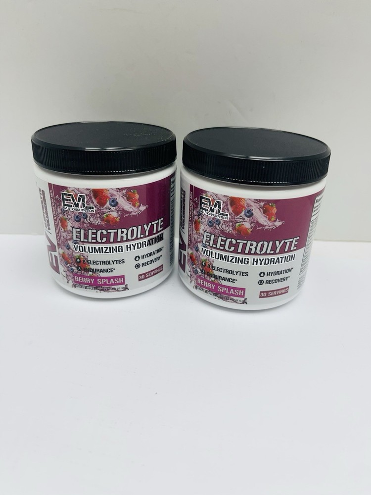 EVL Electrolyte Volumizing Hydration Berry Splash 30serving X 2  EXP5/26