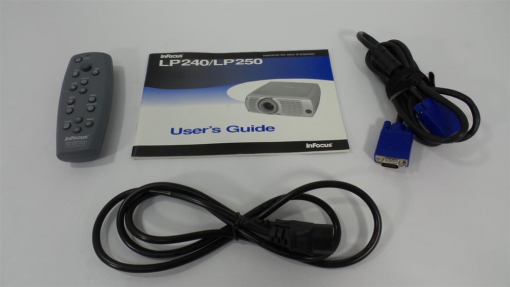 InFocus LP240 LCD Projector with Remote - VGA - Lamp Timer : 400 Hours