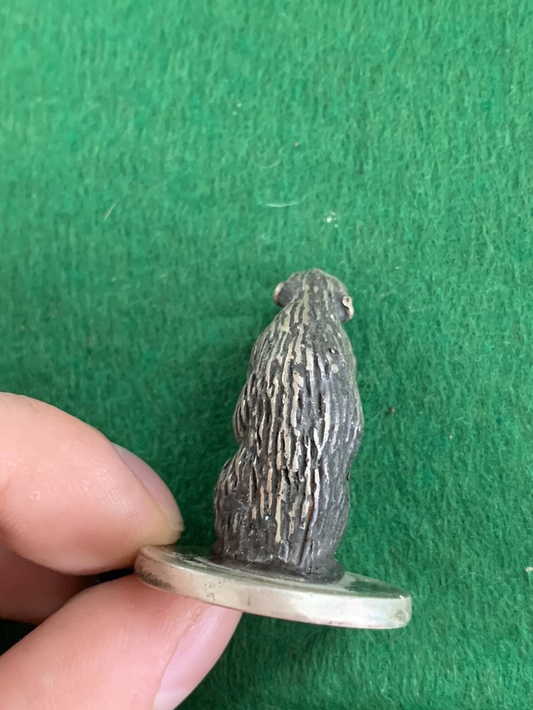 Hallmarked 1873 84 Russian Solid Silver Beaver Statue