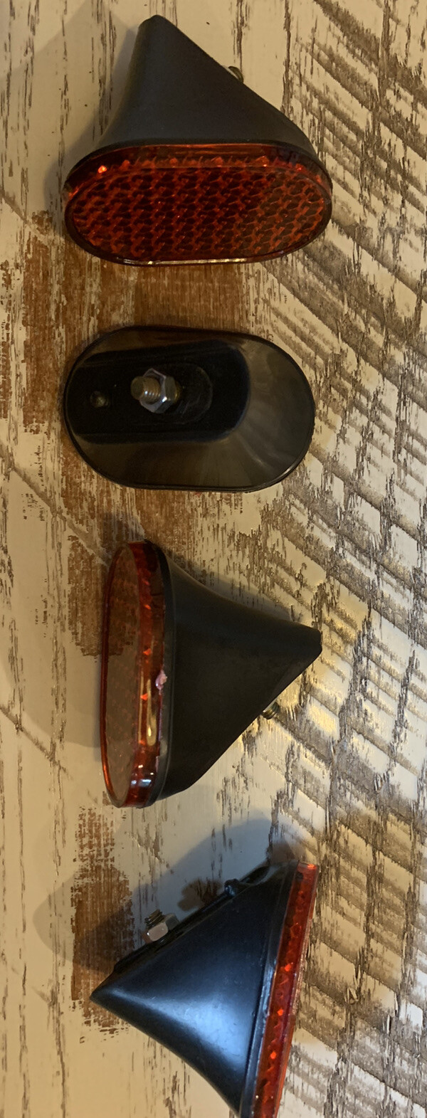 Red Bicycle Bike Rear Fender Safety Warning Reflector Tail- New