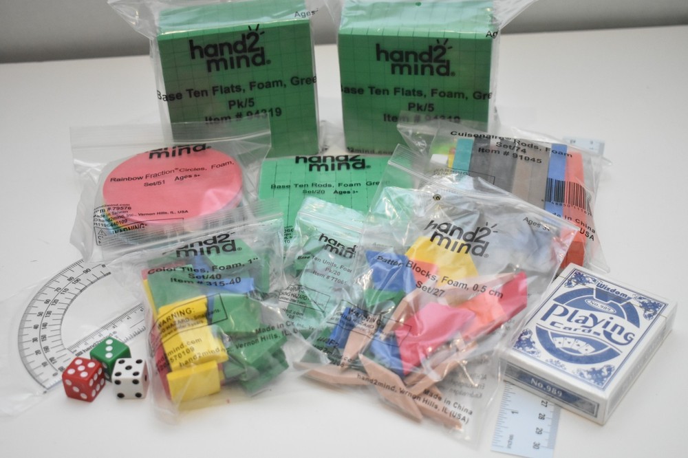 New Hand 2 Mind foam blocks and extras math learning home or classroom set