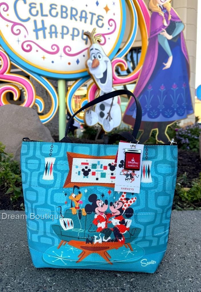 Disney Parks 2026 Harvey's Scooter Mickey & Minnie Tote NWT