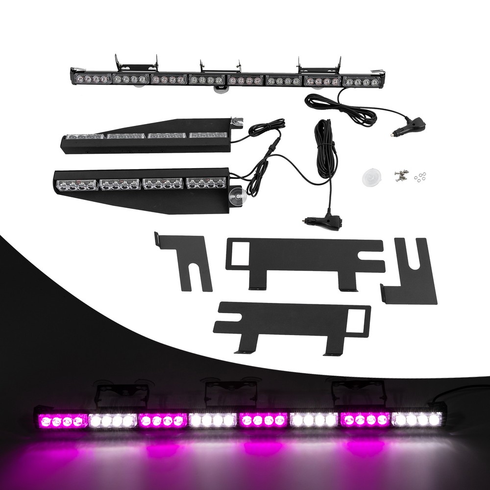 Emergency Rooftop Flash Warning Traffic Advisor Waterproof LED Strobe Light Bar