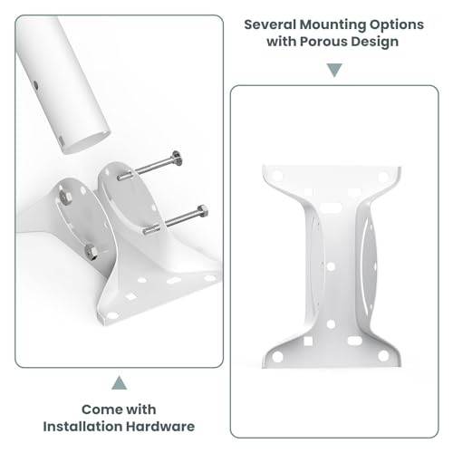 19.68" Universal Antenna Mount - 2 Packs Wireless Bridge Bracket Reversible J