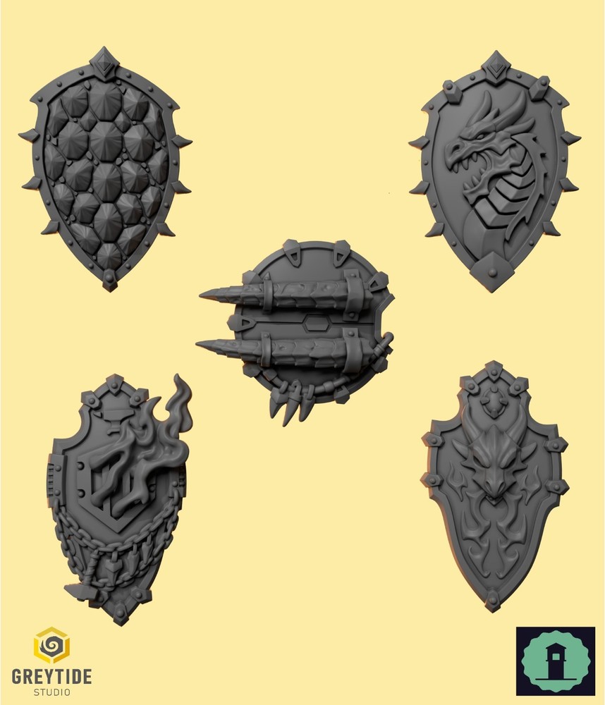 Shields - Anvil Wardens - Greytide Studio - BITS - MULTILISTING - Salamanders