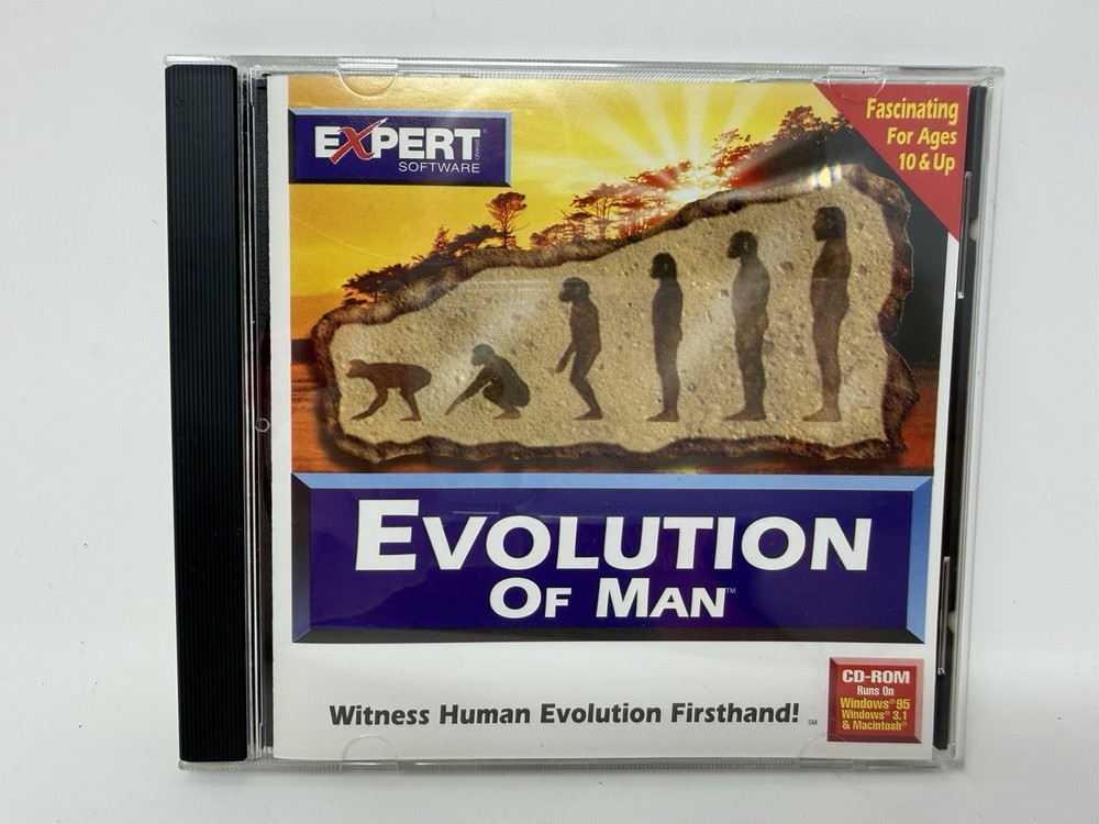 Evolution Of Man Expert Software CD-ROM Windows 95 - MINT Disc!