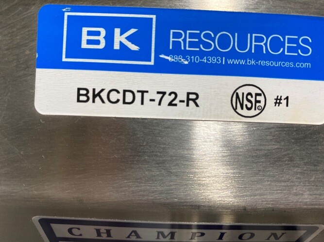 Dishwasher Table/ BK Resources BKCDT-72-R Right Side/ 72"