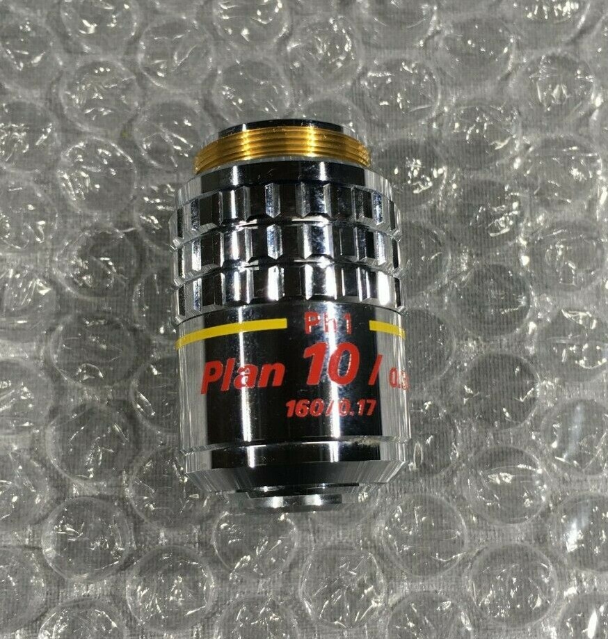 Nikon Ph 1 Plan 10x / 0.30 DL 160/0.17 Microscope Objective Lens
