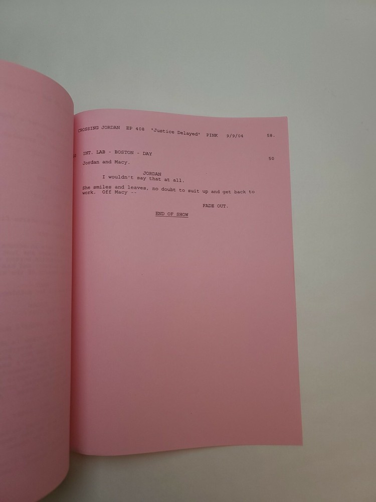CROSSING JORDAN / Kathy McCormick 2004 TV Script, Ravi Kapoor "Justice Delayed"