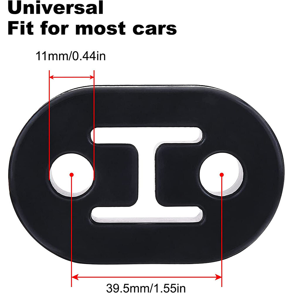 Performance Polyurethane Rubber Exhaust Hangers Adjustable Muffler Universal 8Pc