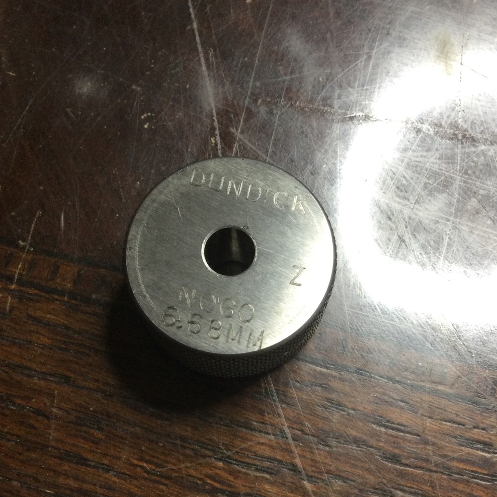 Dundick Class Z 6.68mm Plain Smooth Bore RING GAGE  (RT33)