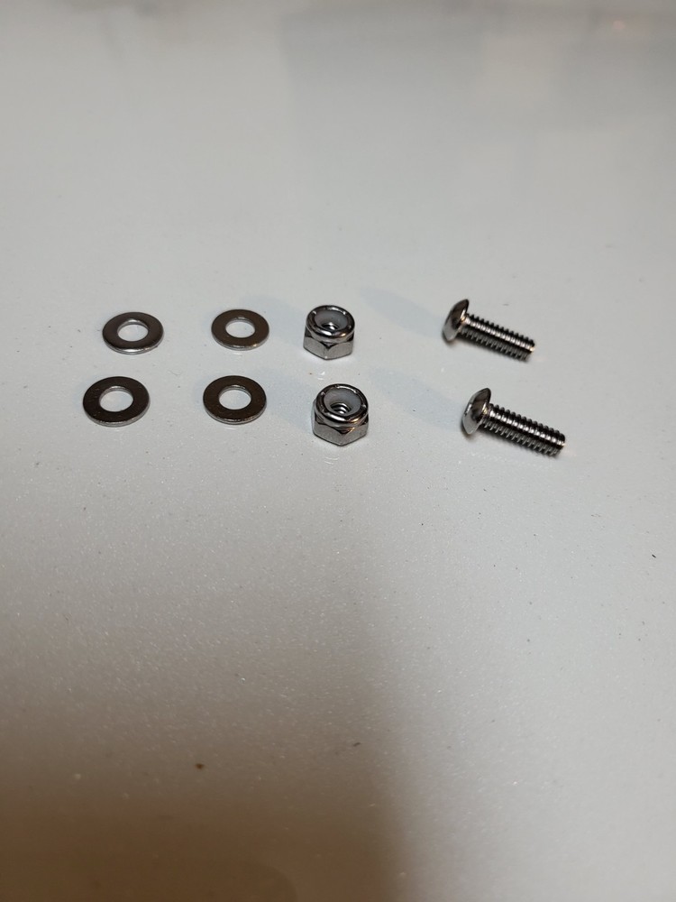 Stainless Steel Mailbox Replacement Hinges 2 Pack With Locking Nuts