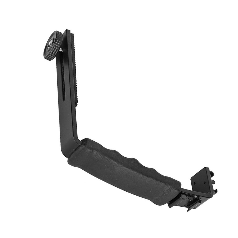 Dual Hot Shoe Flash Bracket Lightweight Durable Camera DV Microphone Mount