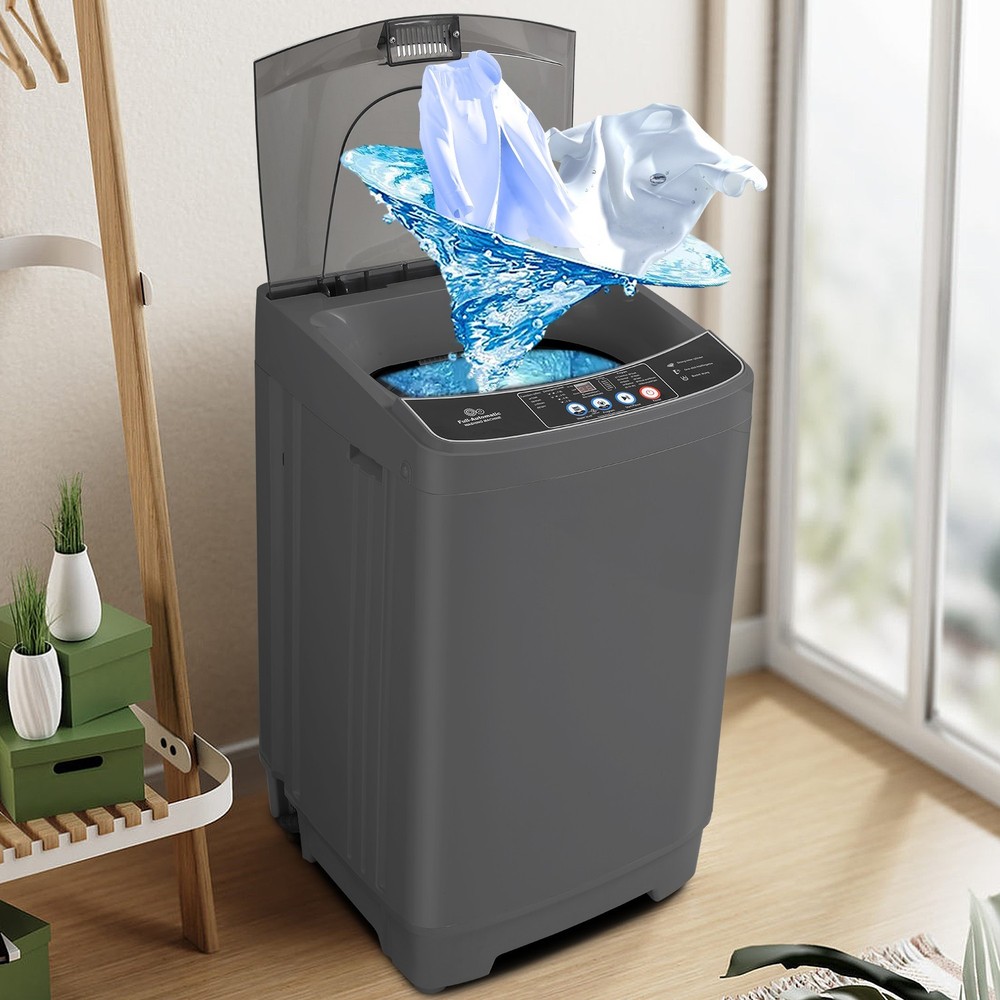 Combo Washing Machine Full-Automatic Portable Washer with Drain Pump 10 Programs