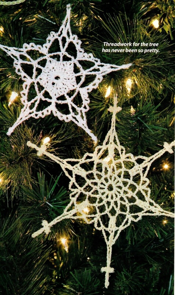 DELICATE Snowflake Ornaments/Decor/CROCHET PATTERN INSTRUCTIONS ONLY