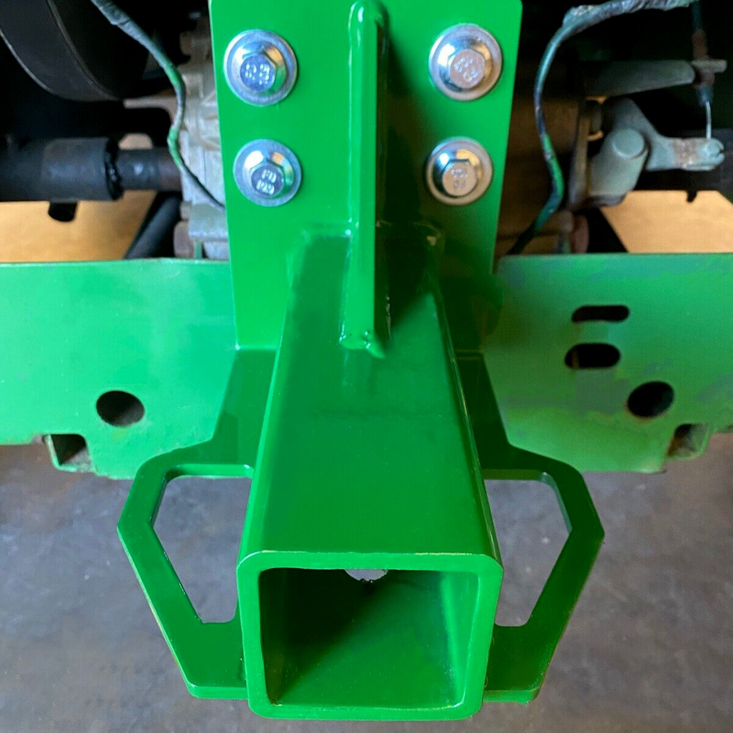 Rear Trailer Hitch Receiver fits John Deere Gator 4x2 6x4 Old Style BoltOn Green