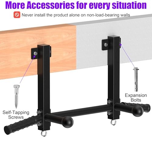 Joist Mounted Pull Up Bar, 650lbs Heavy Duty Strength Training Pullup Bars,