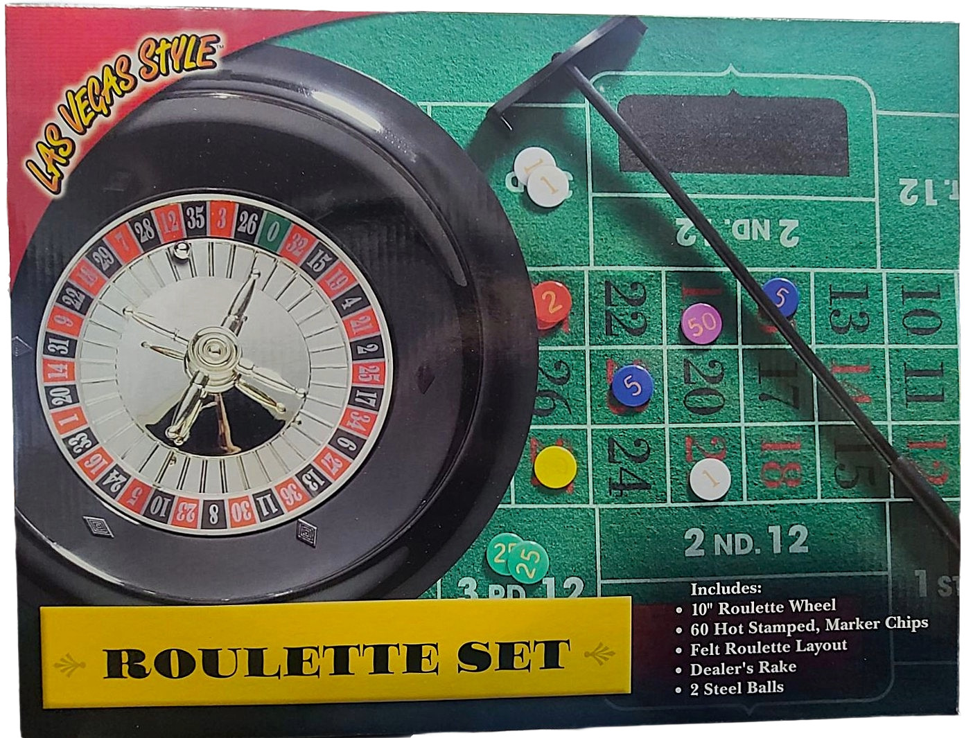 Deluxe Roulette Set with 10" Wheel