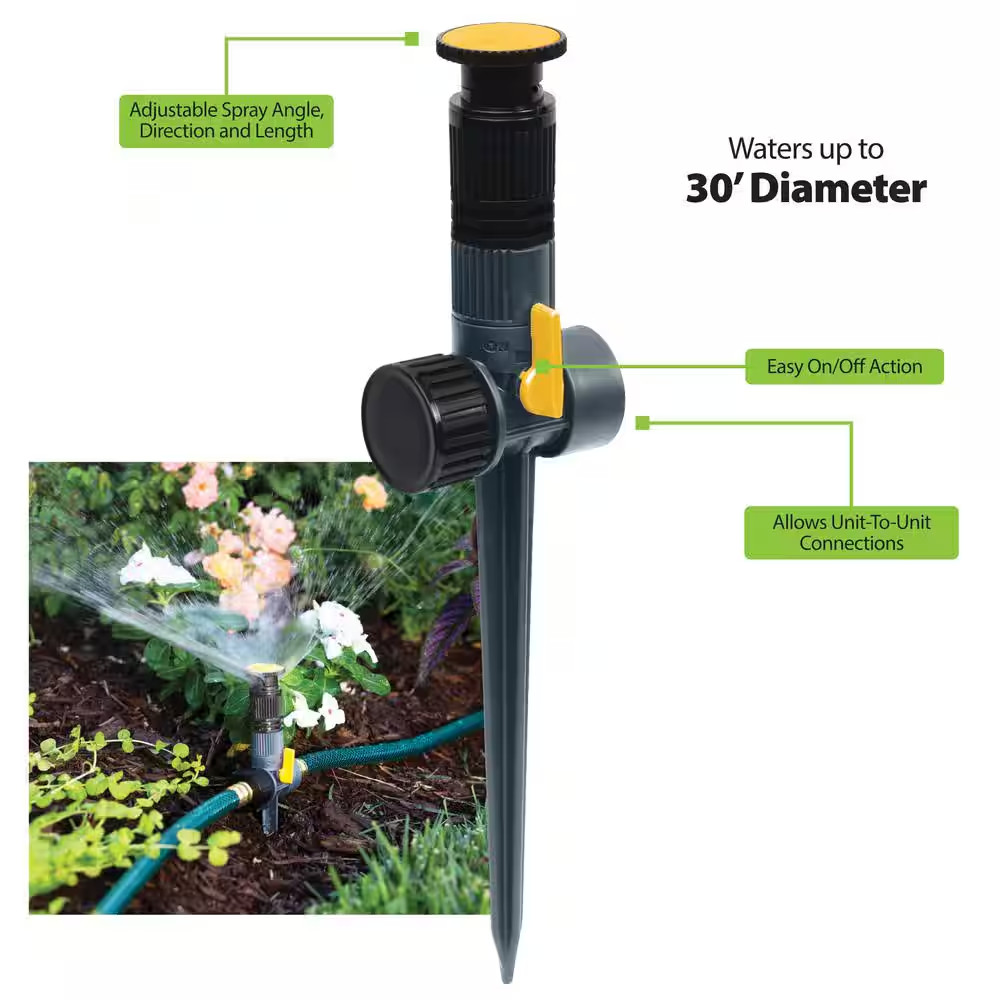 Multi Adjustable Spike Sprinkler (5-Pack)