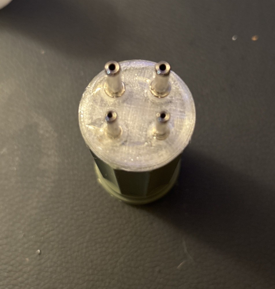 Raw Fluted 4-Pin UX4 Coil Form (1 Count)