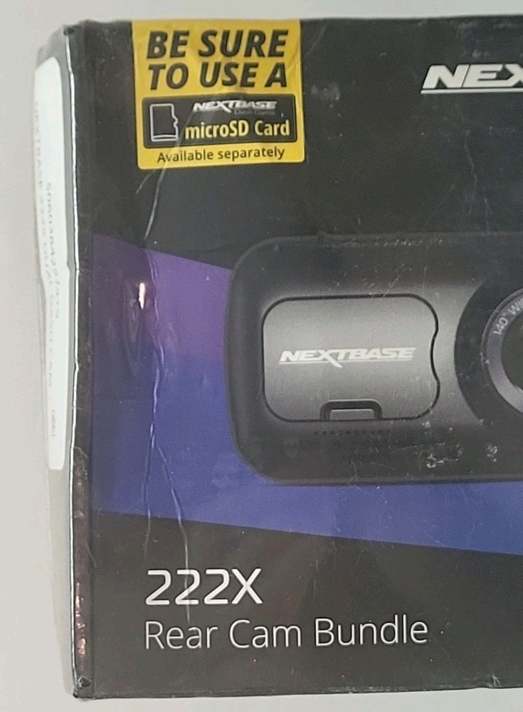 NextBase Dash Cams 222X Front & Rear Cam Bundle - New *Damaged Box *