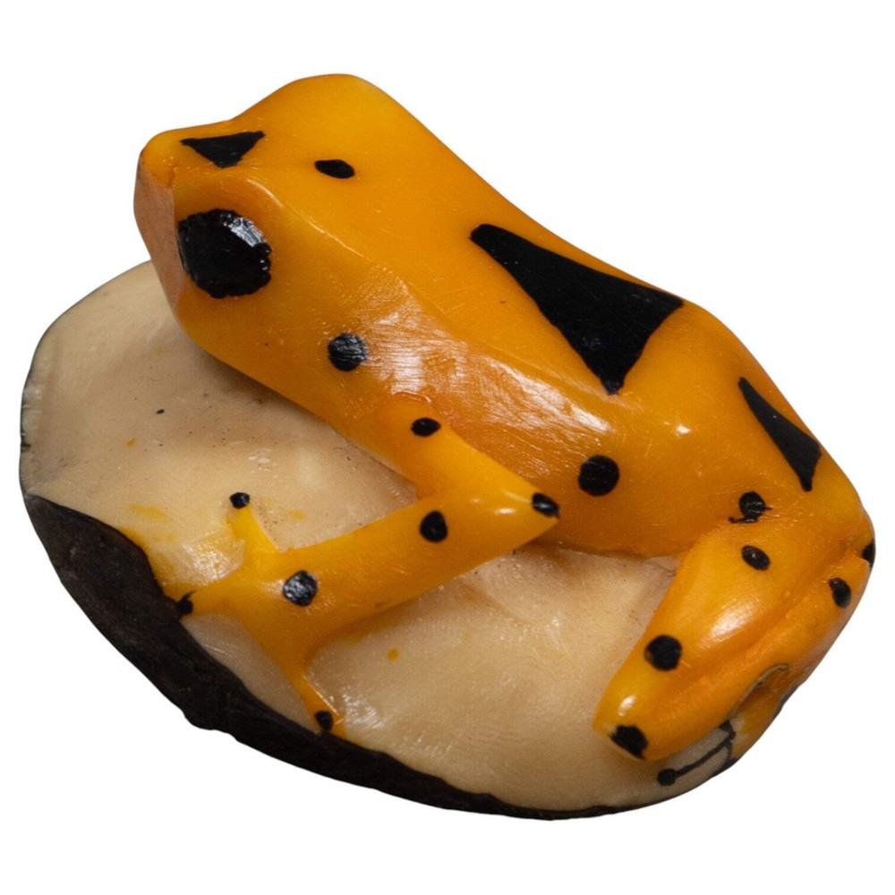 Golden Frog Tagua Carving