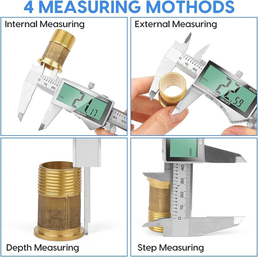 Precise Digital Caliper - Multi-functional Measuring Tool - Extra Screen