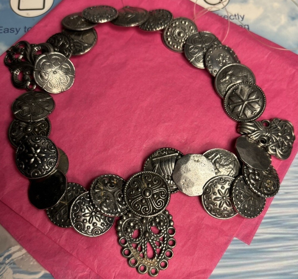 Vintage Pewter Buttons~ 30 Norwegian Factory Errors.
