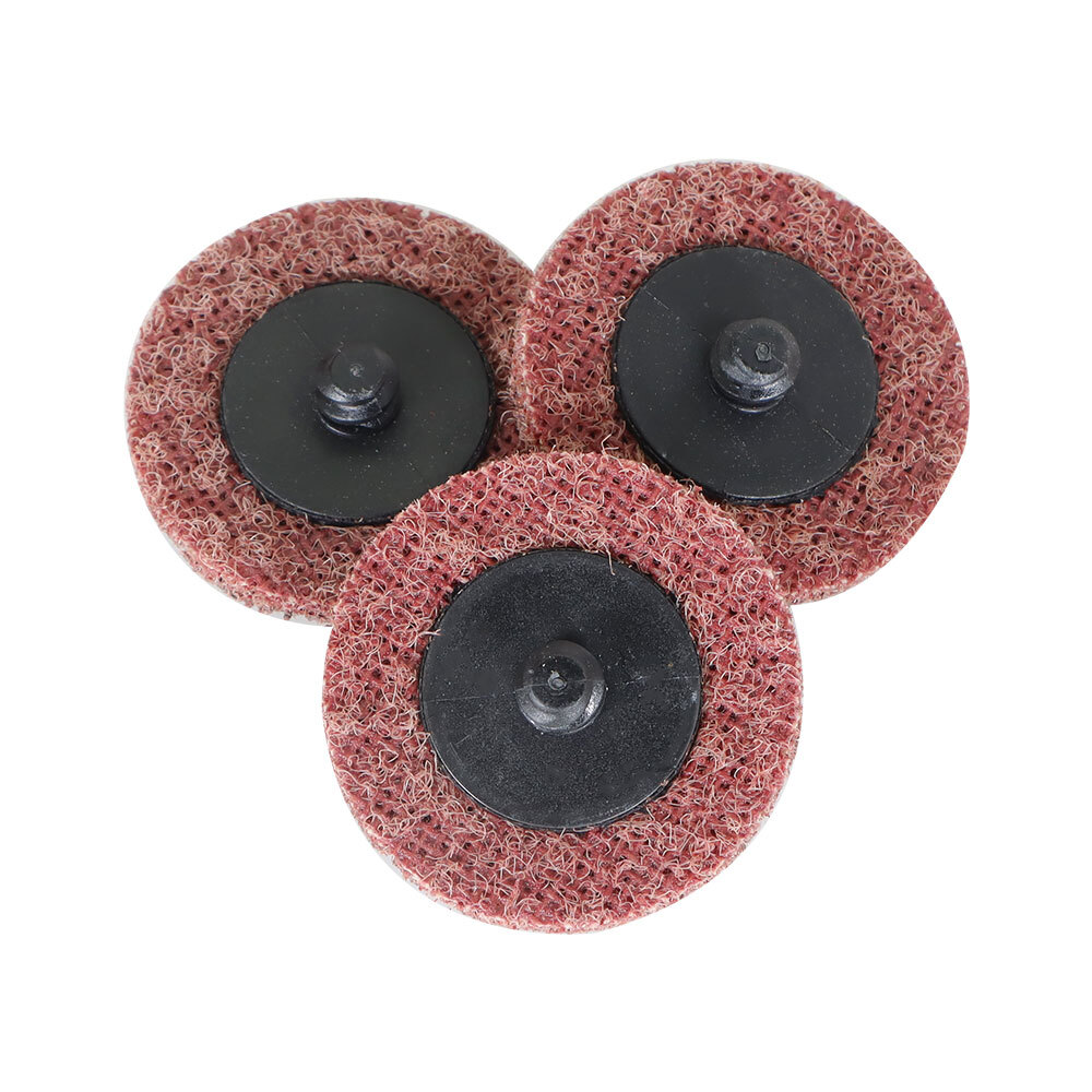 50 Pcs 2" Medium Surface Conditioning Discs Roll Lock Die Grinder Sanding Pads