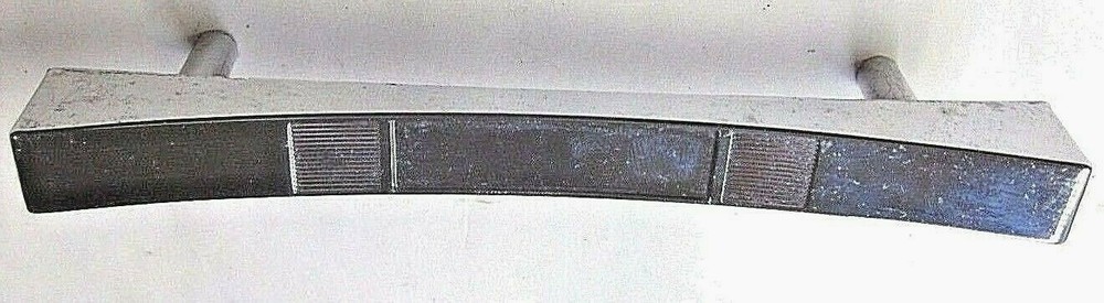 Drawer Cabinet Door Pull Handle Chrome Repurposed Concave Ribbed 4" Centers MCM