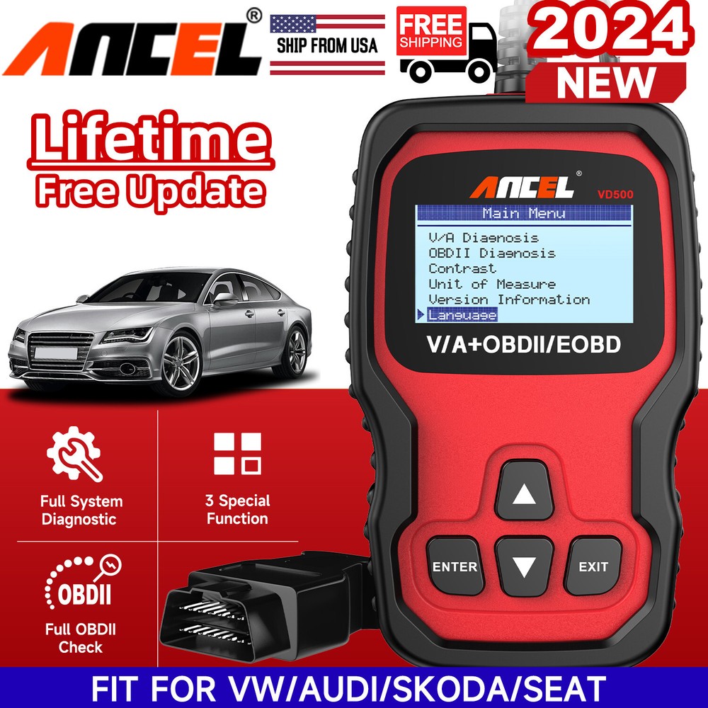 Fit For VW Audi Car Full System OBD2 Scanner Code Reader Scan Tool Oil EPB Reset