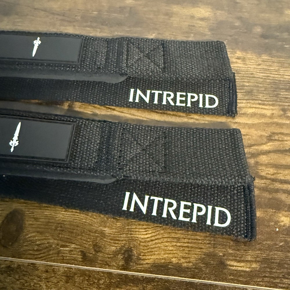 NEW - Intrepid Weight Lifting Straps - Black