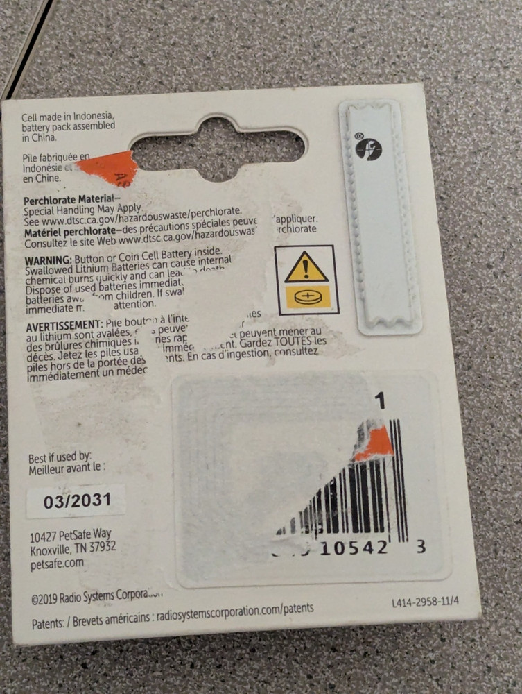 PetSafe RFA67D11 6V Replacement Lithium Batteries - 2 Pack 03/2031
