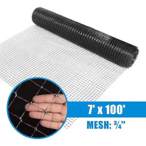 Garden Fence Deer Bird and Garden Netting 7ft x 100 ft Plastic 3/4” Mesh