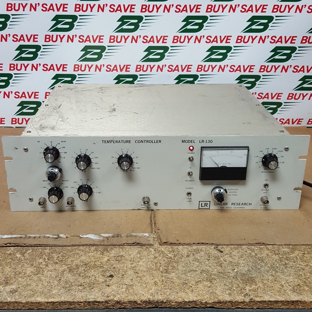 Linear Research Inc. LR-130 Temperature Controller - PwrsOn - w/PowerCord - USED