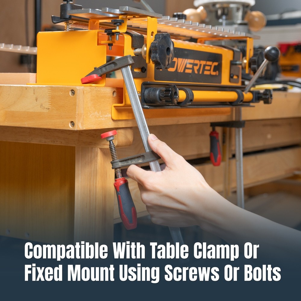 POWERTEC 12" Dovetail Jig with Templates, Router Bits & Guide Bushing (72069)