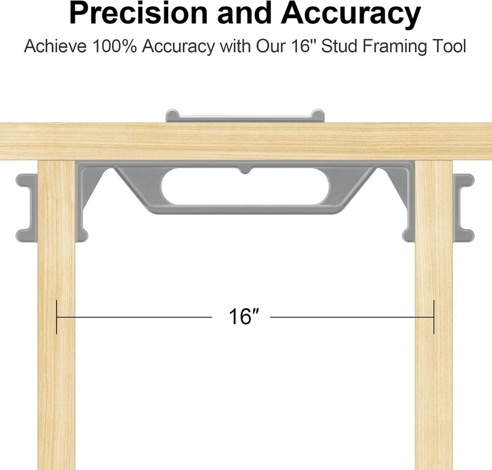 16-Inch Precision Framing Stud Layout Tool for Fast & Accurate Construction