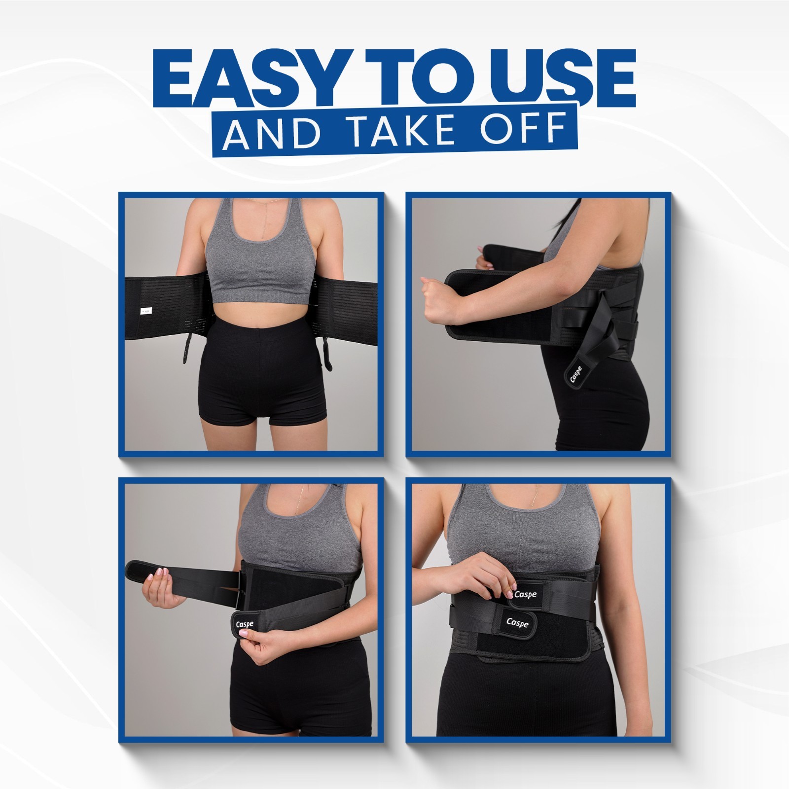 Adjustable Lower Back Brace Lumbar Support Waist Belt for Men Women Pain Relief