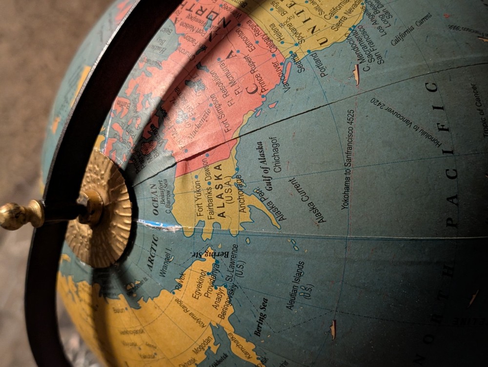Vintage Old World 30cm Globe Tabletop Desk