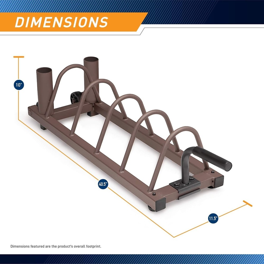 Compact Horizontal Weight Plate Organizer