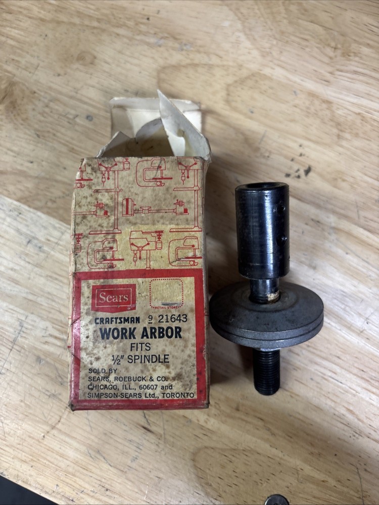 Craftsman 9 21643 Work Arbor for 1/2” Spindle Good Condition